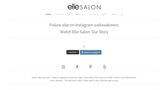 Desktop Screenshot of ellesalon.net