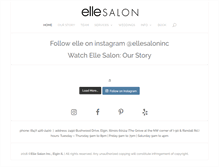 Tablet Screenshot of ellesalon.net
